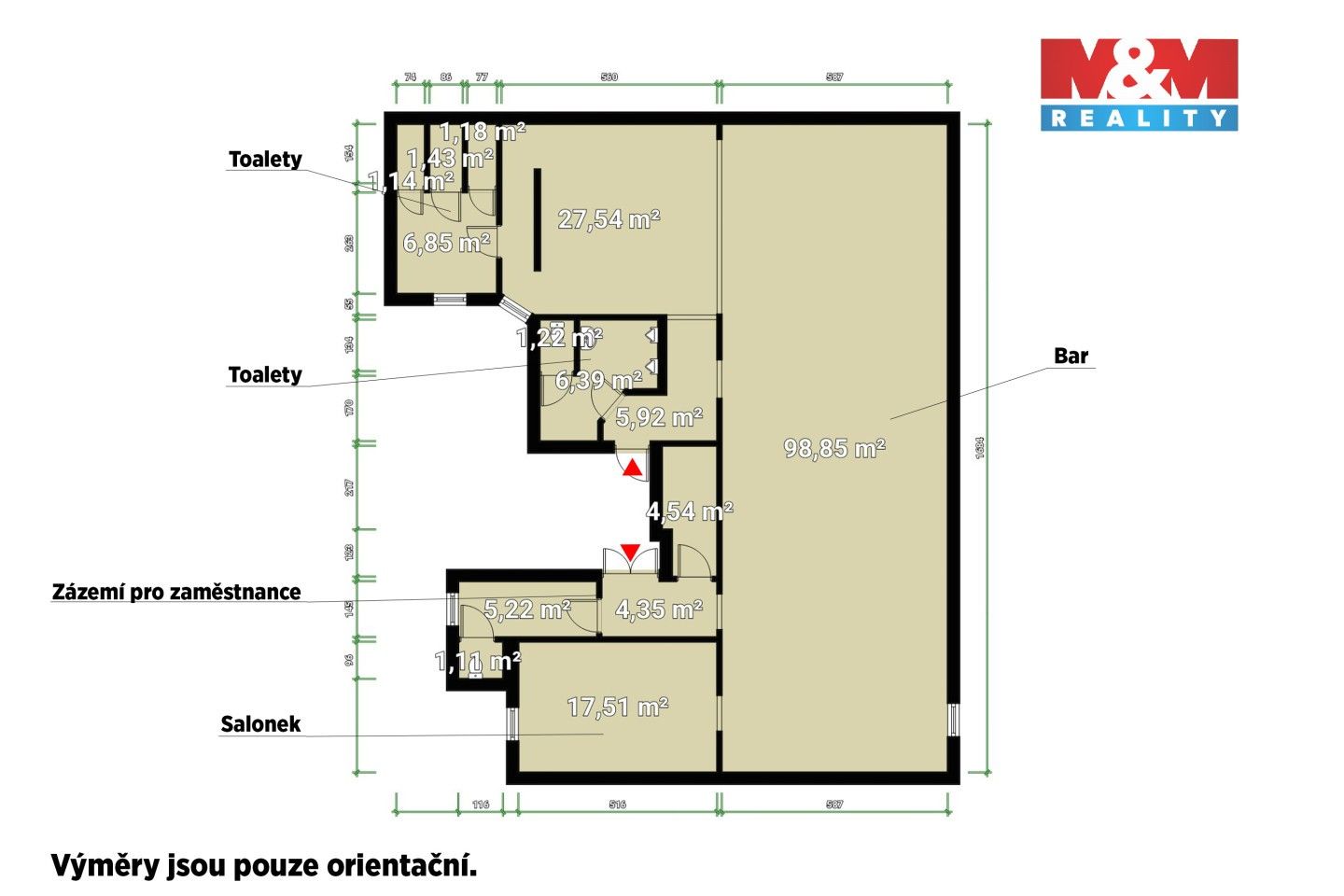 Pronájem obchodní prostory - Havlíčkova, Plzeň, 185 m²