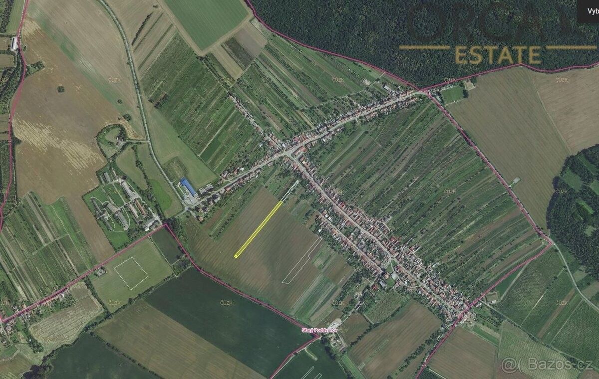 Prodej pozemek pro bydlení - Starý Poddvorov, 696 16