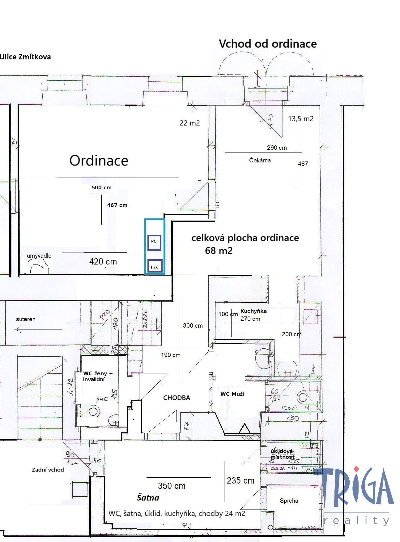 Ostatní, Doktora Reyla, Jaroměř, 92 m²