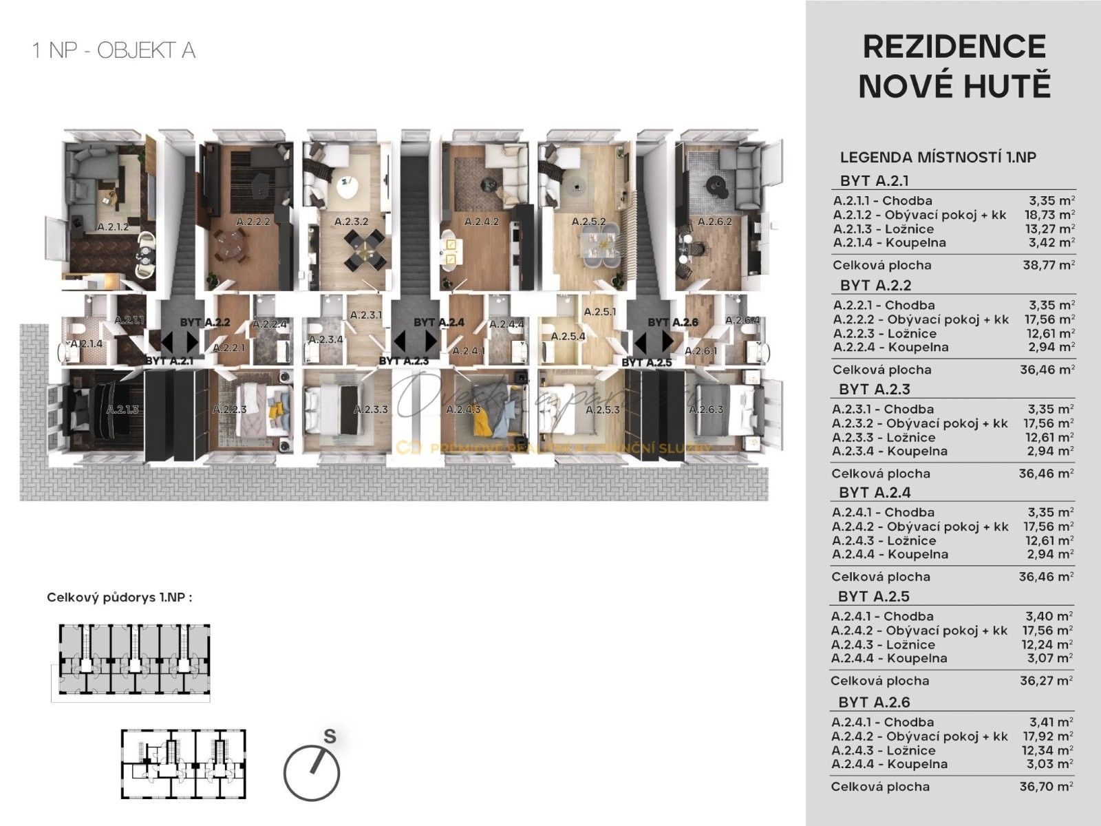 Prodej byt 2+kk - Nové Hutě, 40 m²
