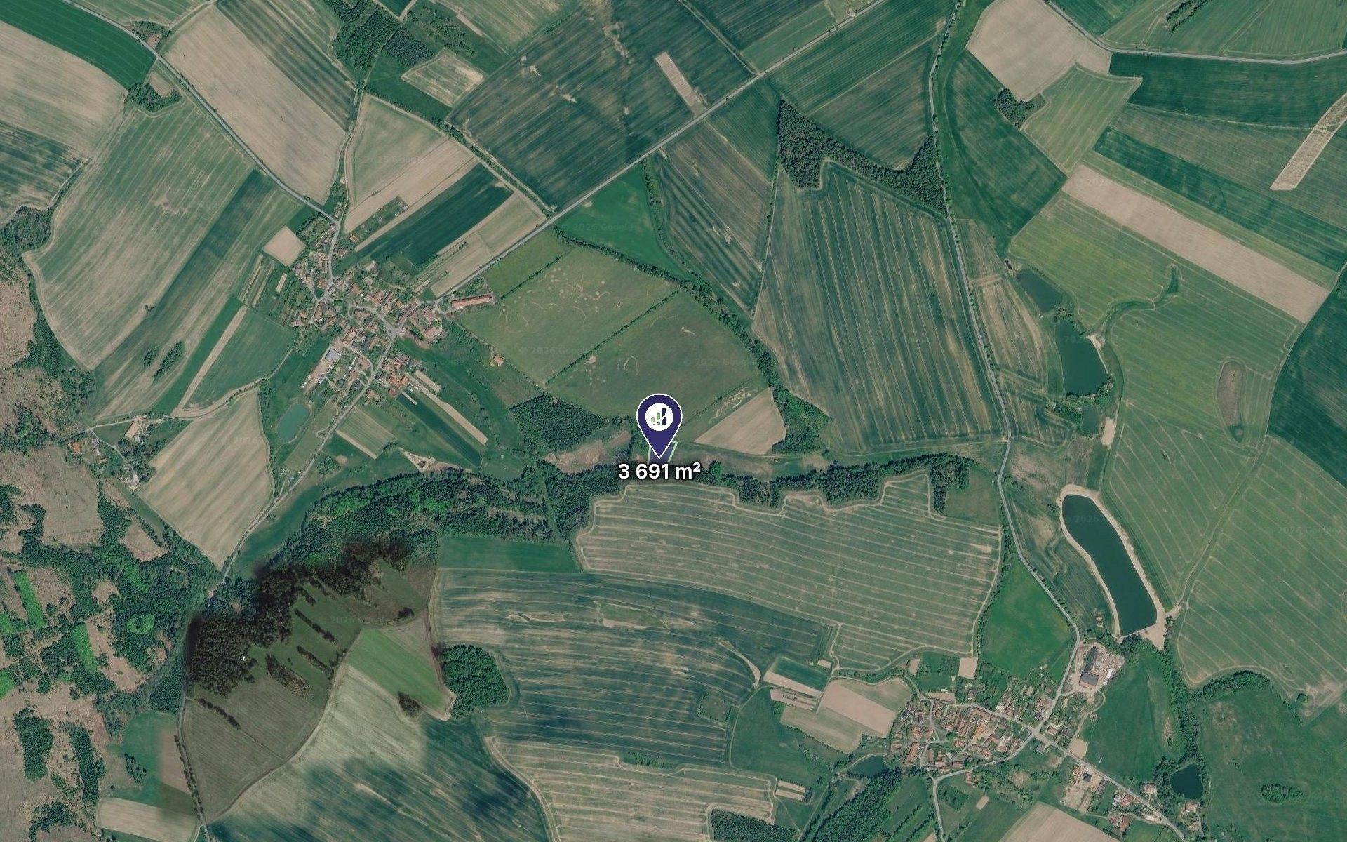 Louky, Rozseč, 3 691 m² - 2
