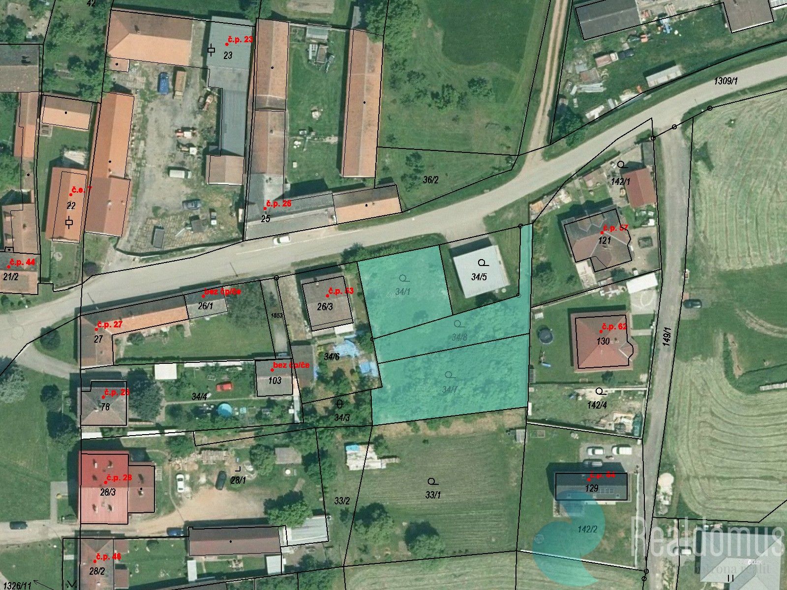Prodej pozemek pro bydlení - Radošovice, 1 m²