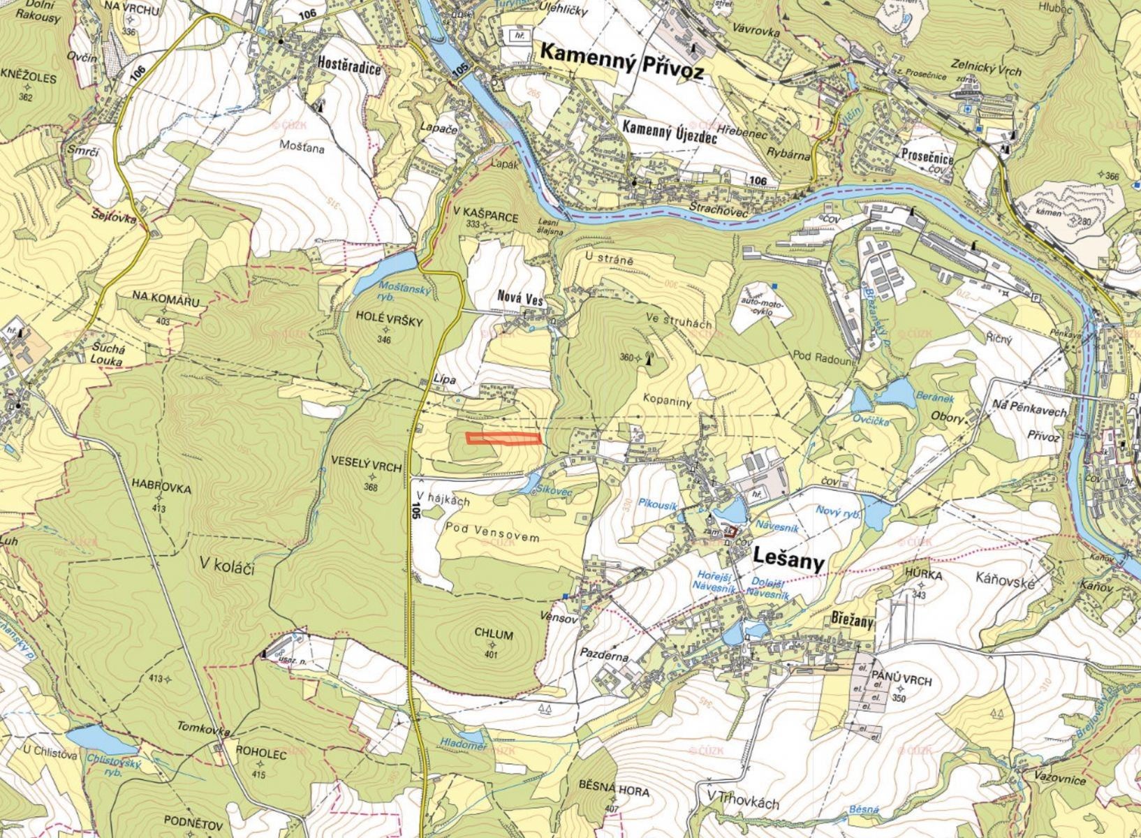 Zemědělské pozemky, Lešany - 2
