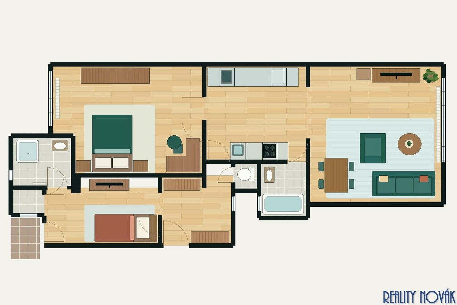 Byt 3+kk · 86 m² · Janovského, Praha 7 - Holešovice - 3
