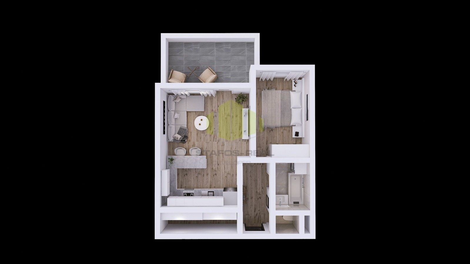 2+kk, Topolová, Olomouc Slavonín, 56 m² - 2