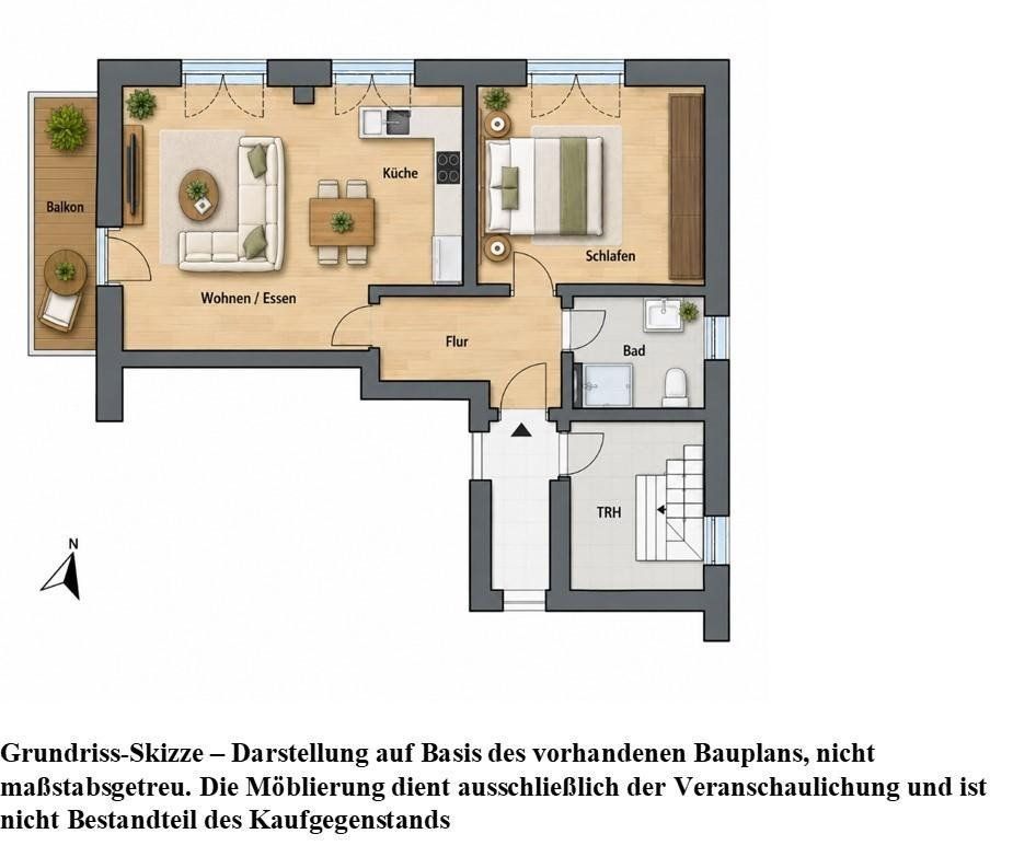 2+1, Steffanistr 27 München Obermenzing Bayern 81247, 53 m² - 2