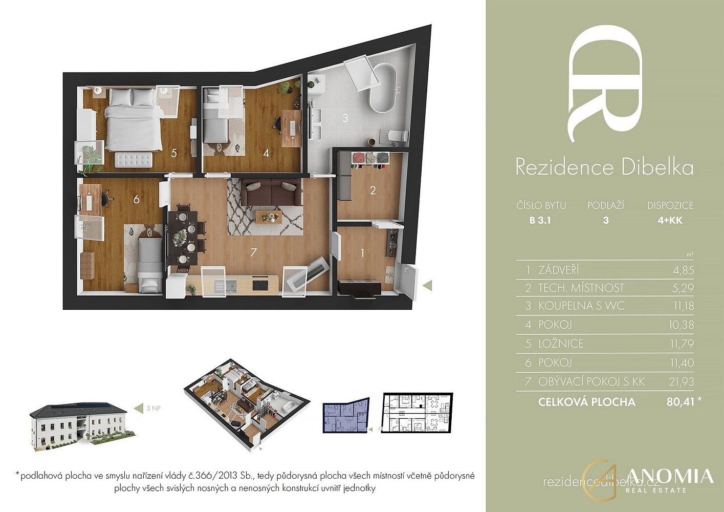 4+kk, Trhová Kamenice, okres Chrudim, Pardubický kraj, 80 m² - 2