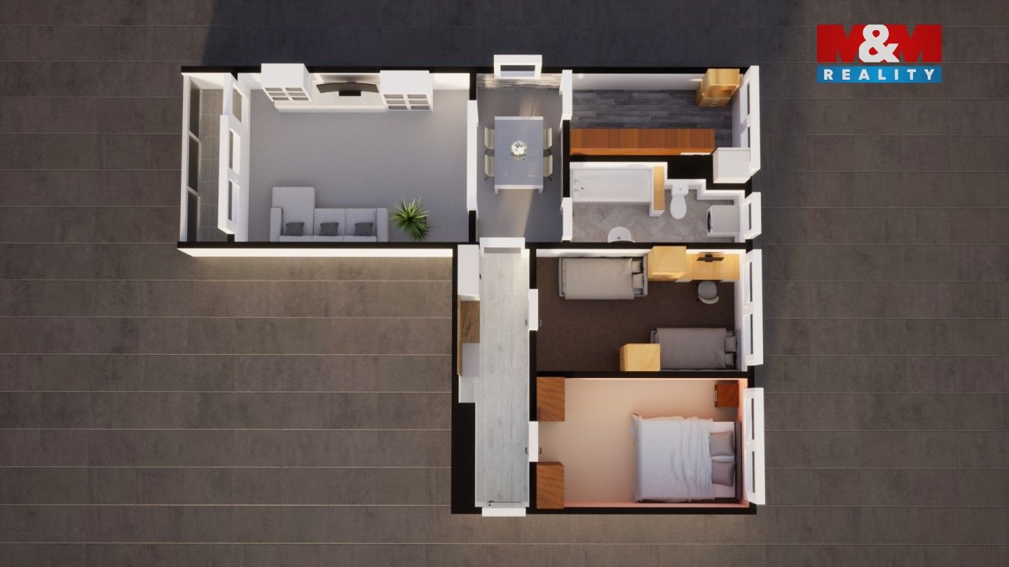 3+1, Na Bídě, Liberec, 62 m² - 1