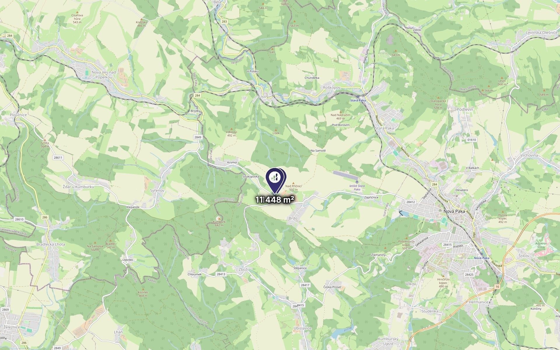 Zemědělský pozemek · 3 115 m² · Stará Paka - 3