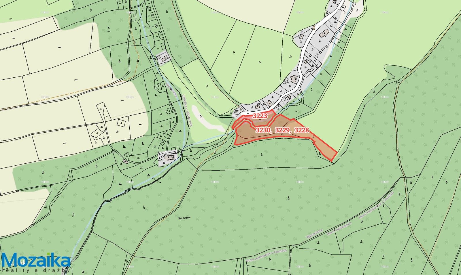 Prodej louka - Výprachtice, 9 974 m² - 5