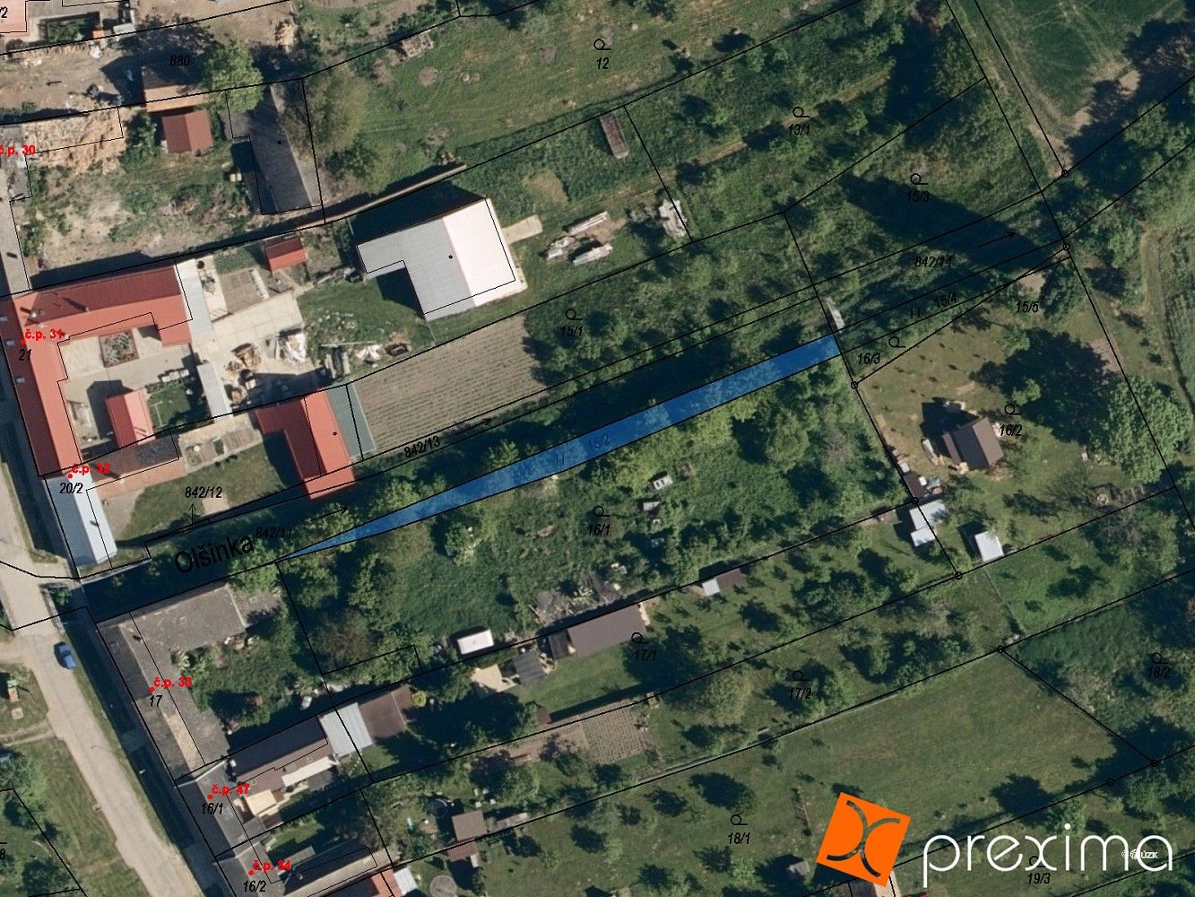 Pozemky pro bydlení, Honětice, okres Kroměříž, Zlínský kraj - 1
