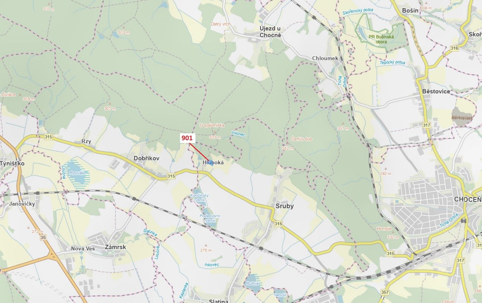 Prodej les - Sruby, okres Ústí nad Orlicí, Pardubický kraj - 1