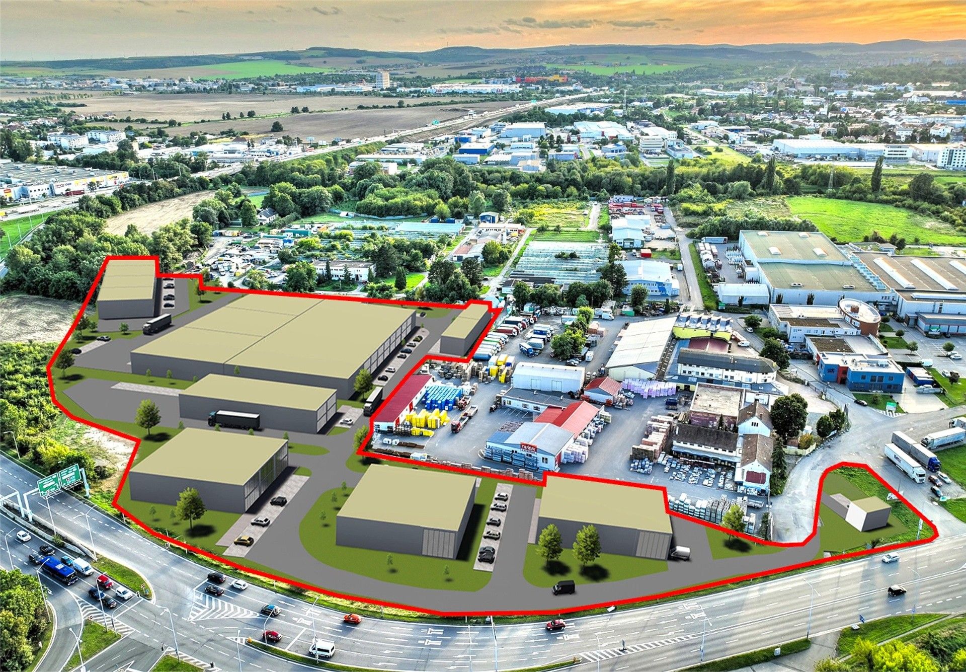 Komerční pozemky, Brno