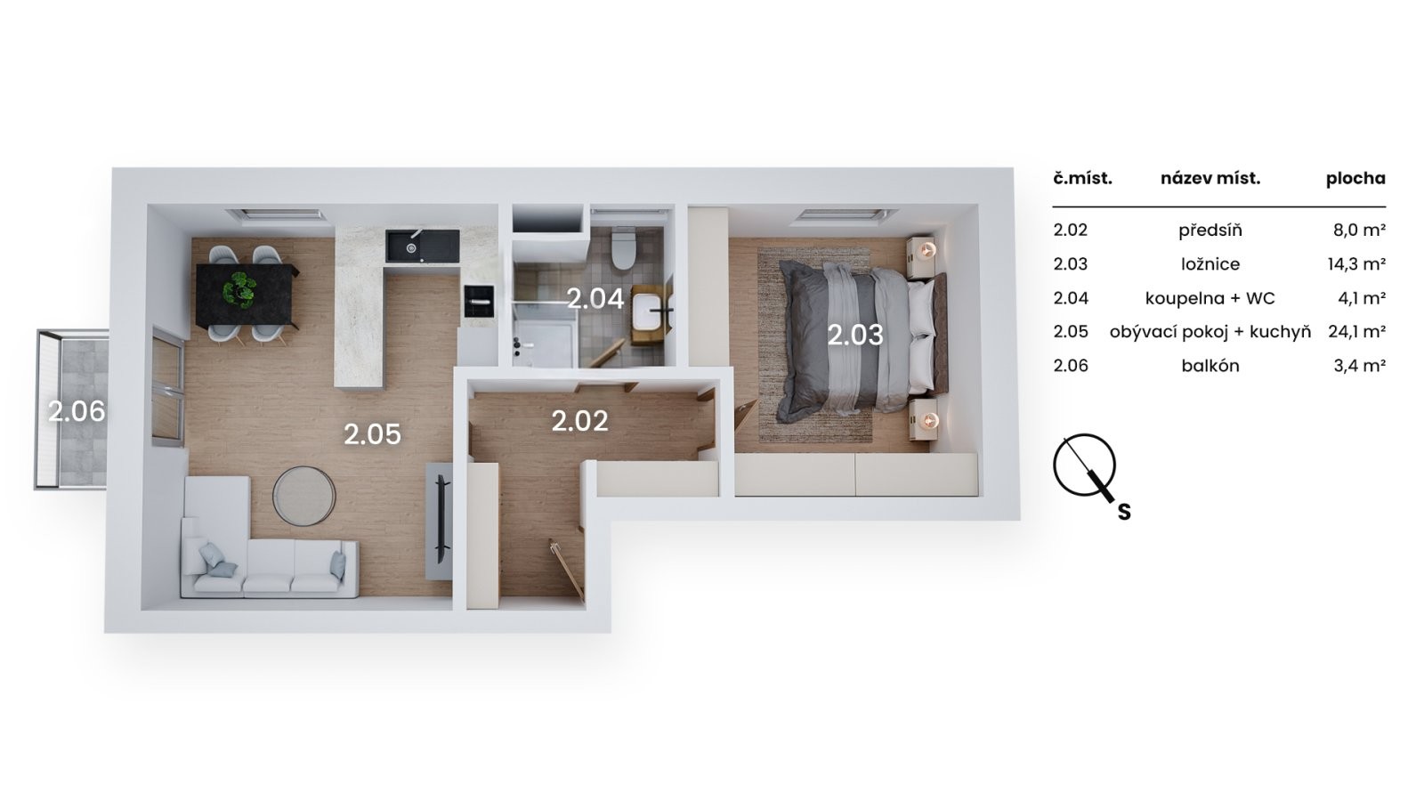 Prodej byt 2+kk - Šípkova, Lázně Bohdaneč, 56 m² - 5