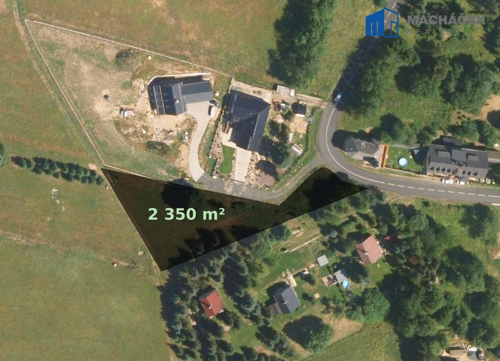 Pozemky pro bydlení, Osek Dlouhá Louka, 2 350 m² - 2