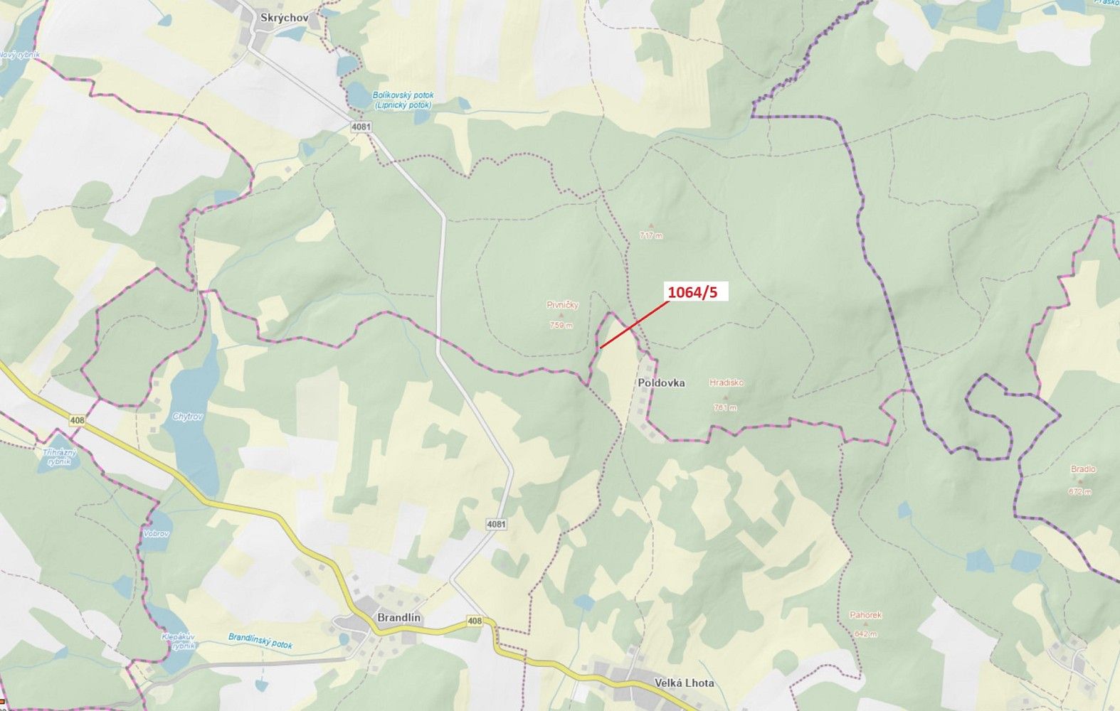 Les, 48 m²