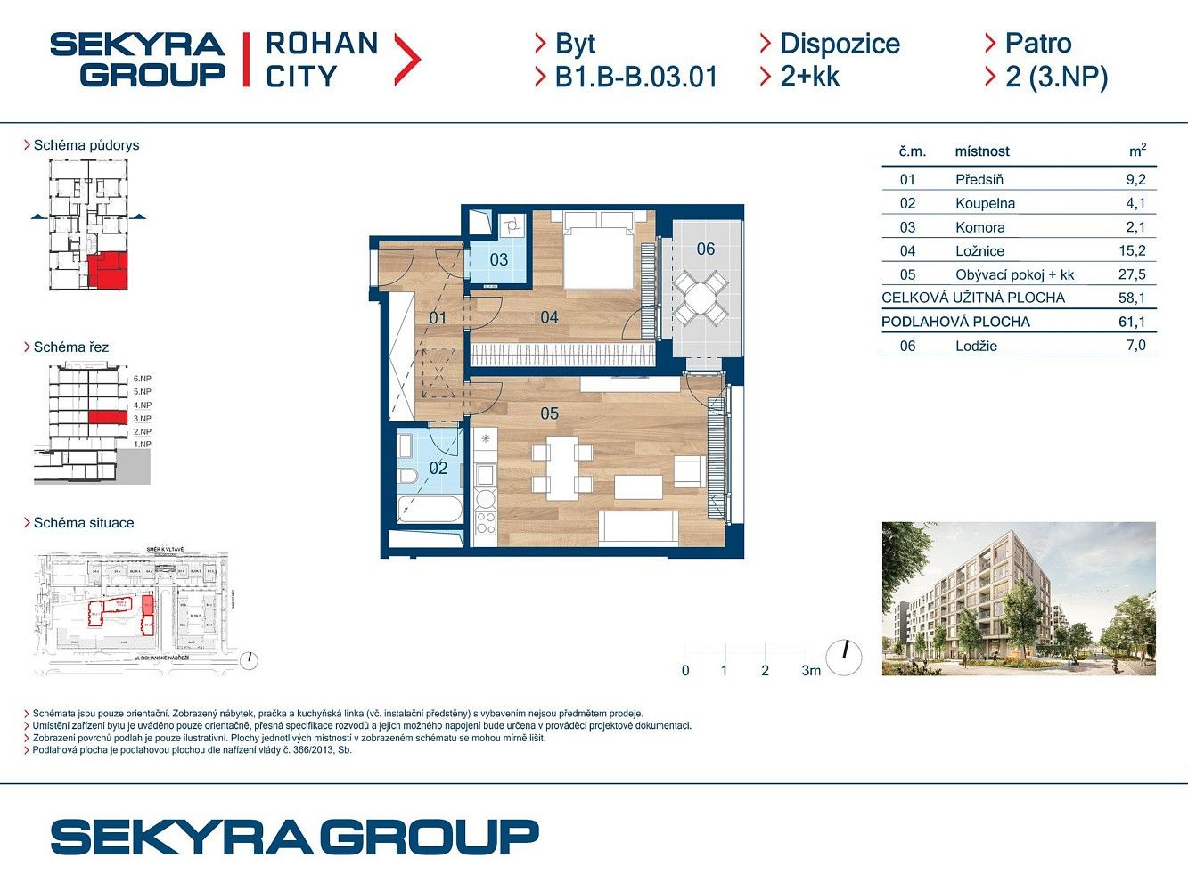 2+kk, Sokolova, Praha 8 - Karlín, 58 m² - 2