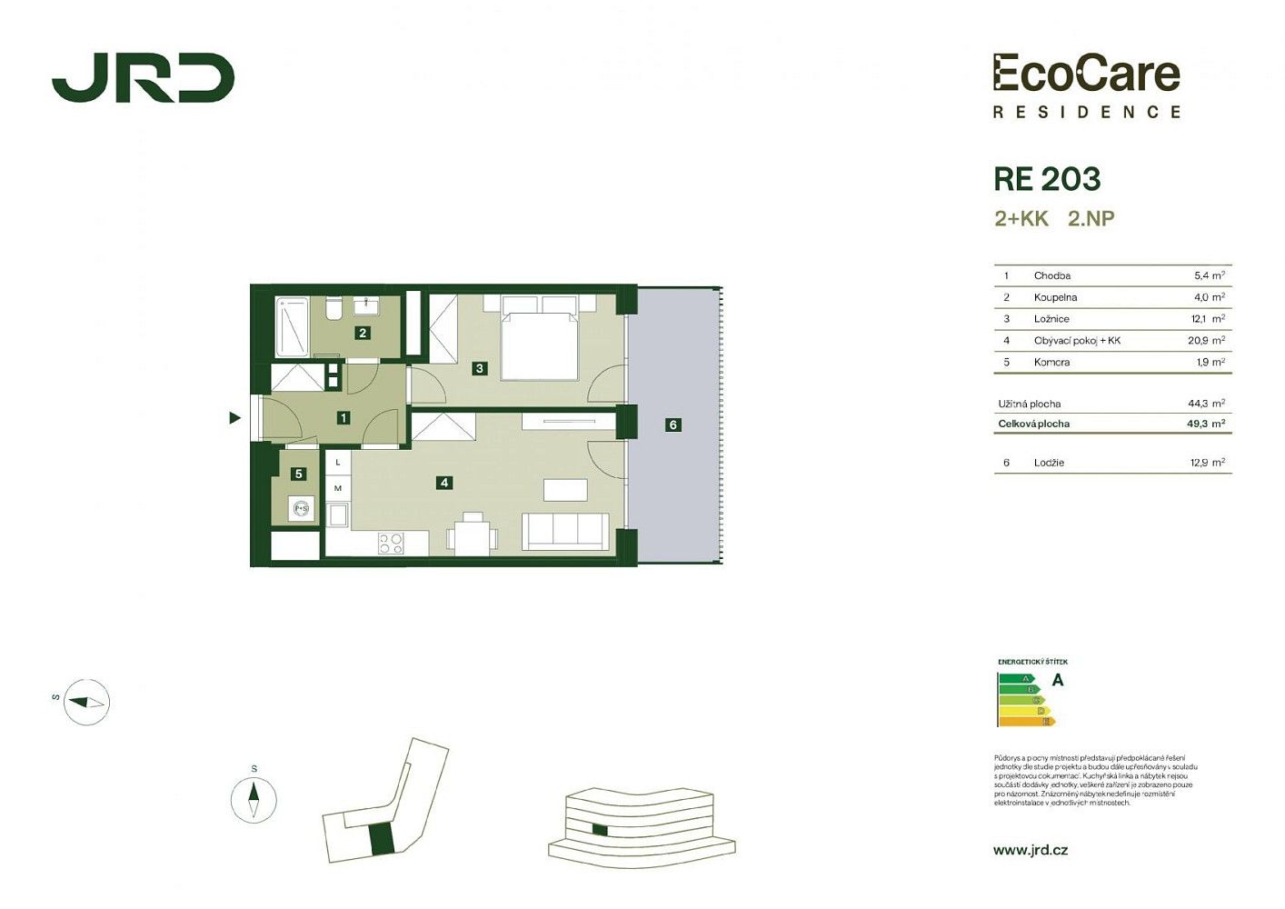2+kk, Praha - Hostivař, okres Praha 15, Hlavní město Praha, 45 m² - 2