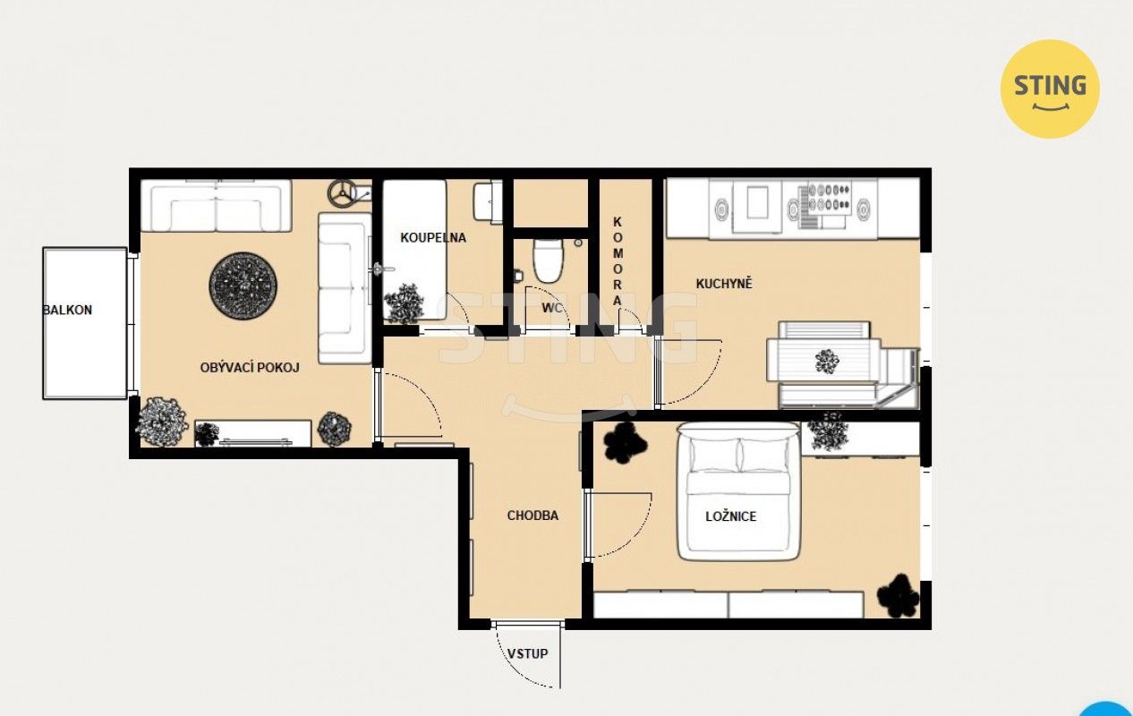2+1, tř. Gen. Janouška , Přerov I-Město, 56 m² - 2