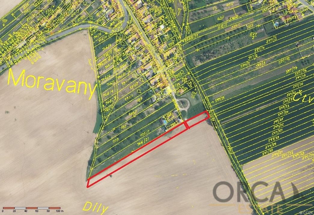 Prodej zemědělský pozemek - Moravany u Kyjova, 696 50, 3 323 m²