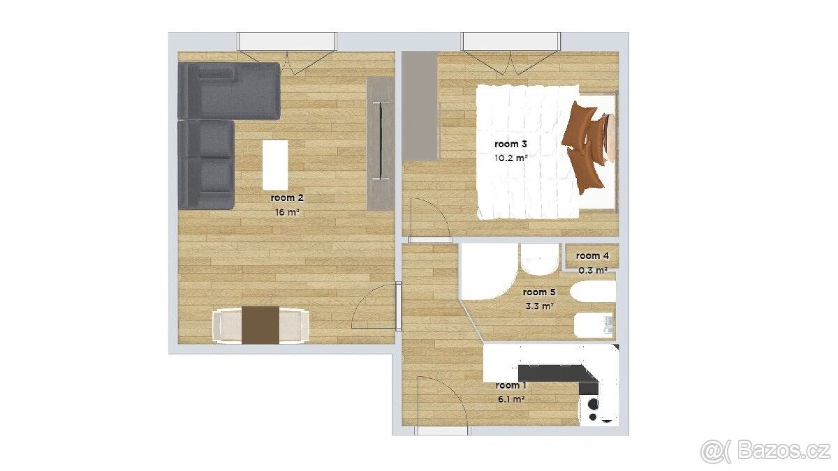 Prodej byt 2+kk - Vysoké Mýto, 566 01, 42 m²