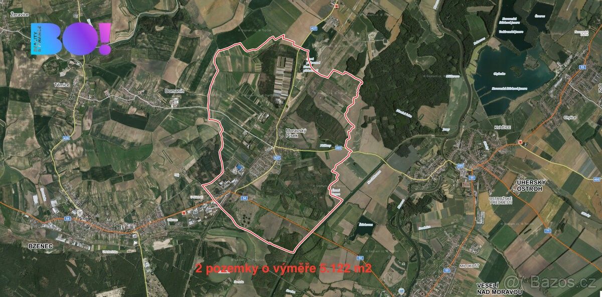 Louky, Moravský Písek, 696 85, 5 122 m²