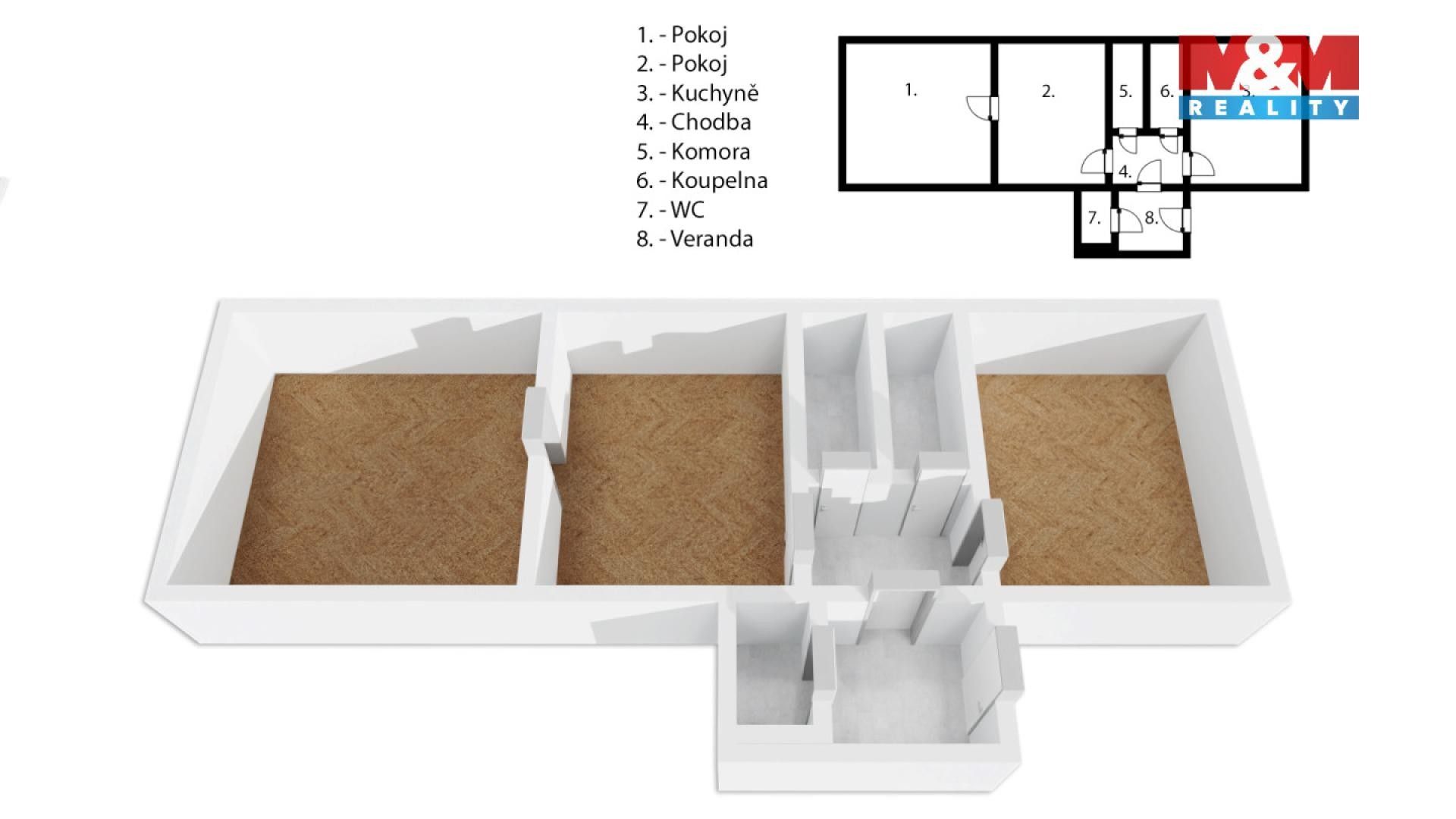 Prodej chalupa - Lipiny u e, Veliš, 74 m²