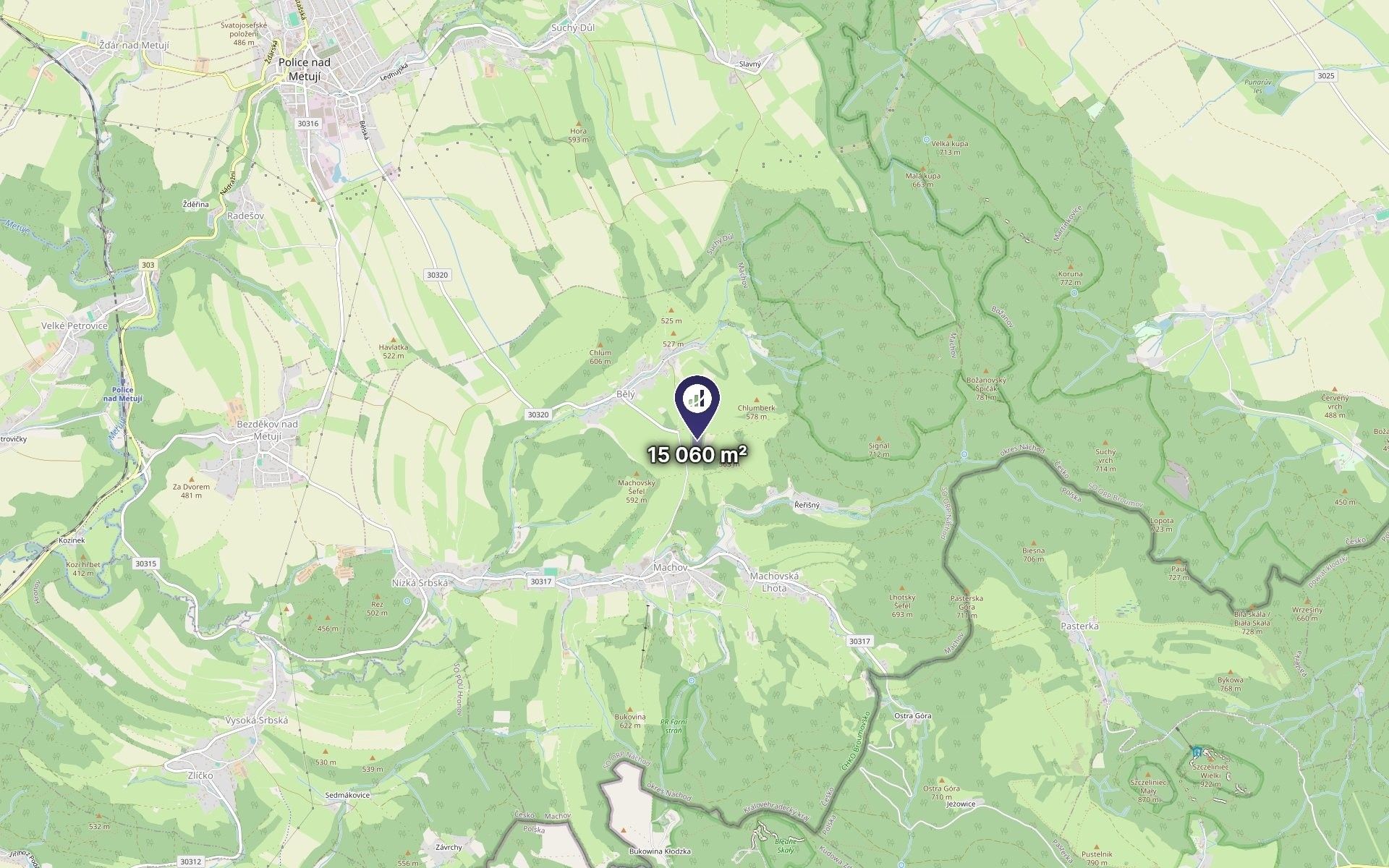 Louka · 15 060 m² · Machov - 3