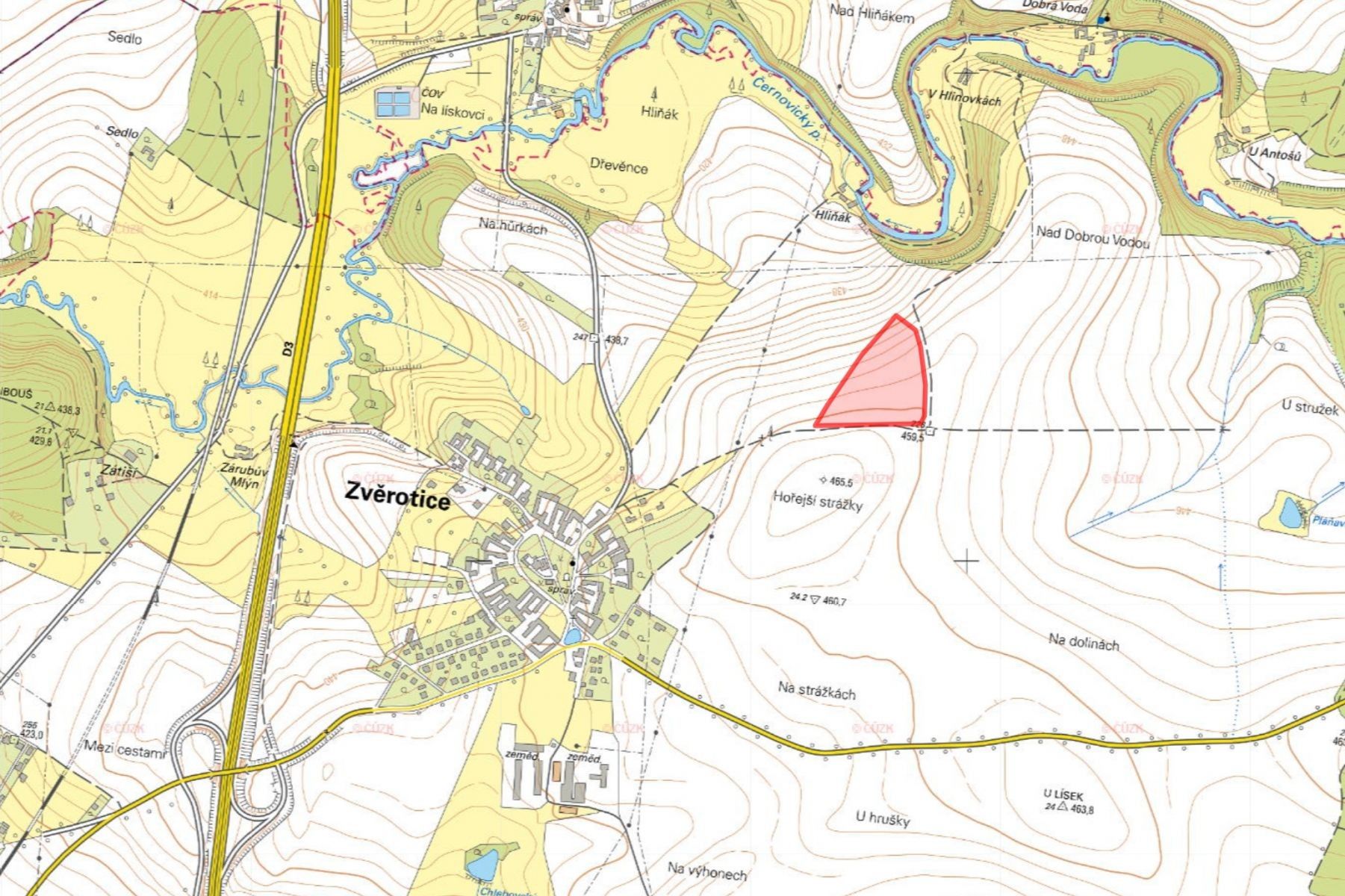 Prodej zemědělský pozemek - Zvěrotice