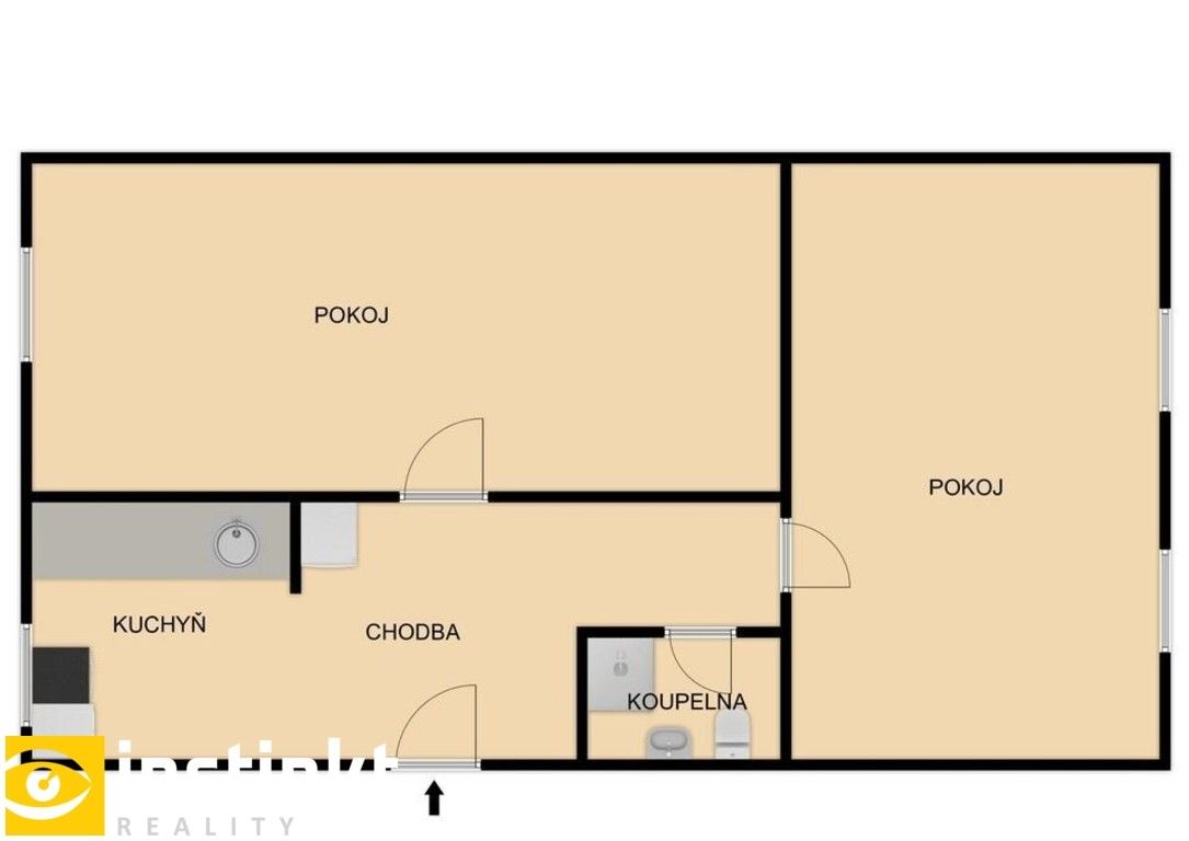 2+1, Zámečnická 1230, Plzeň Jižní Předměstí, 59 m² - 2