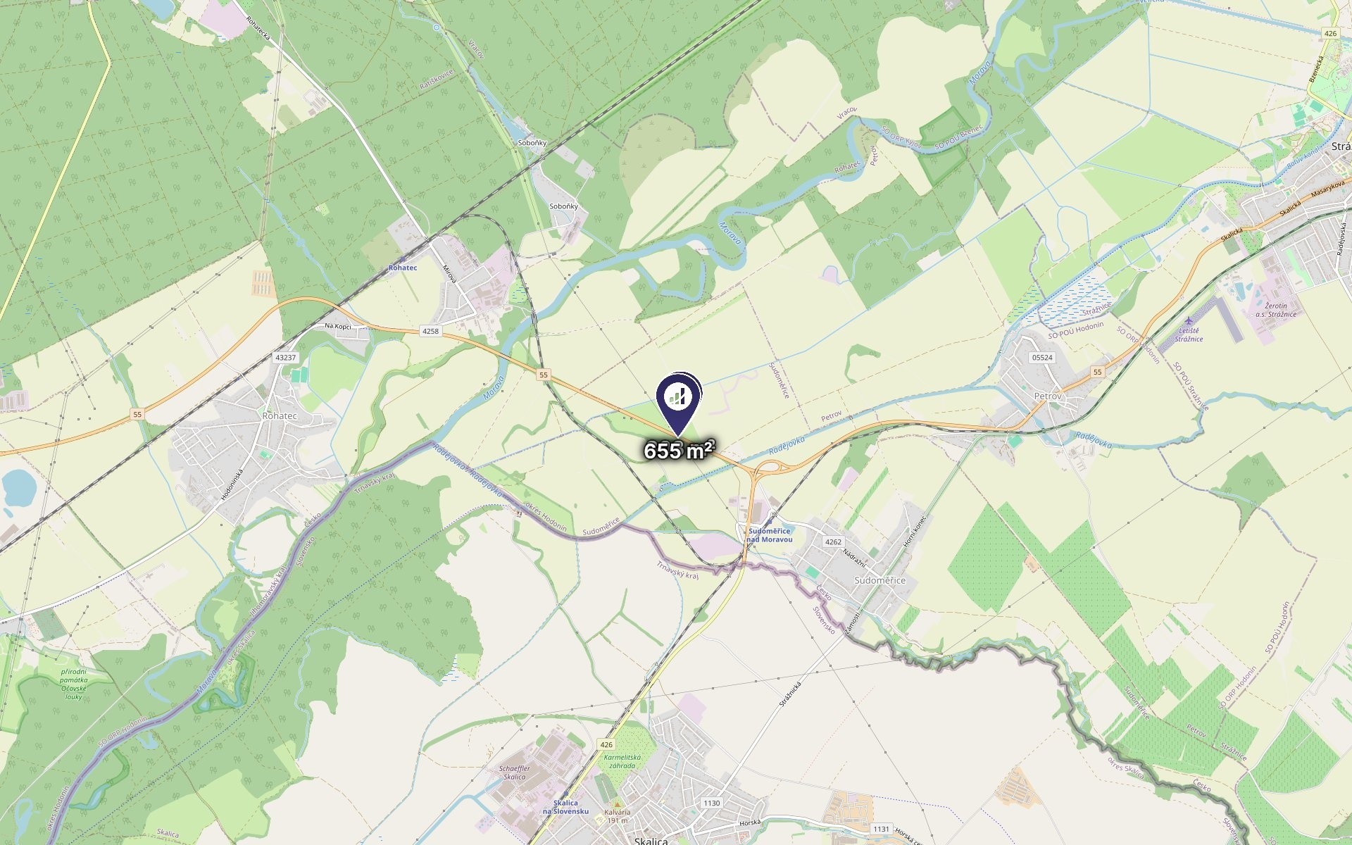 Louka · 958 m² · Sudoměřice - 3