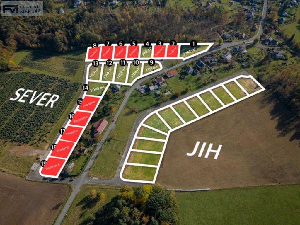 Pozemky pro bydlení, Frýdek-Místek, 990 m² - 1