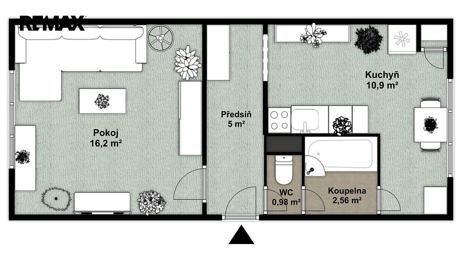 Byt 1+1 · 37 m² · Rybova, Přeštice, okres Plzeň-jih - 3