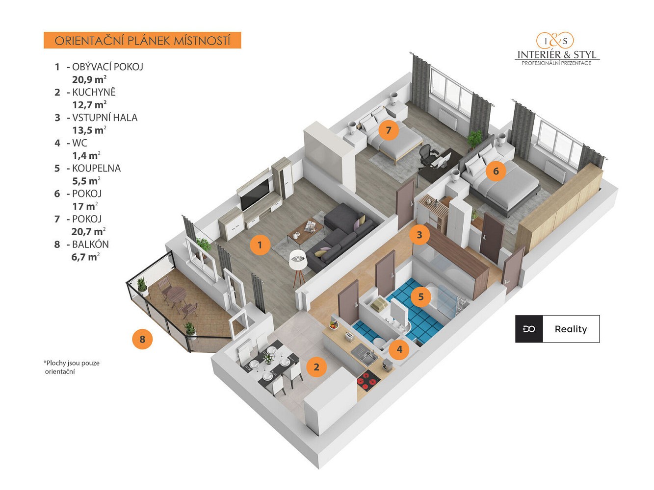 Byt 3+kk · 92 m² · 17. listopadu, Mladá Boleslav - Mladá Boleslav II - 4