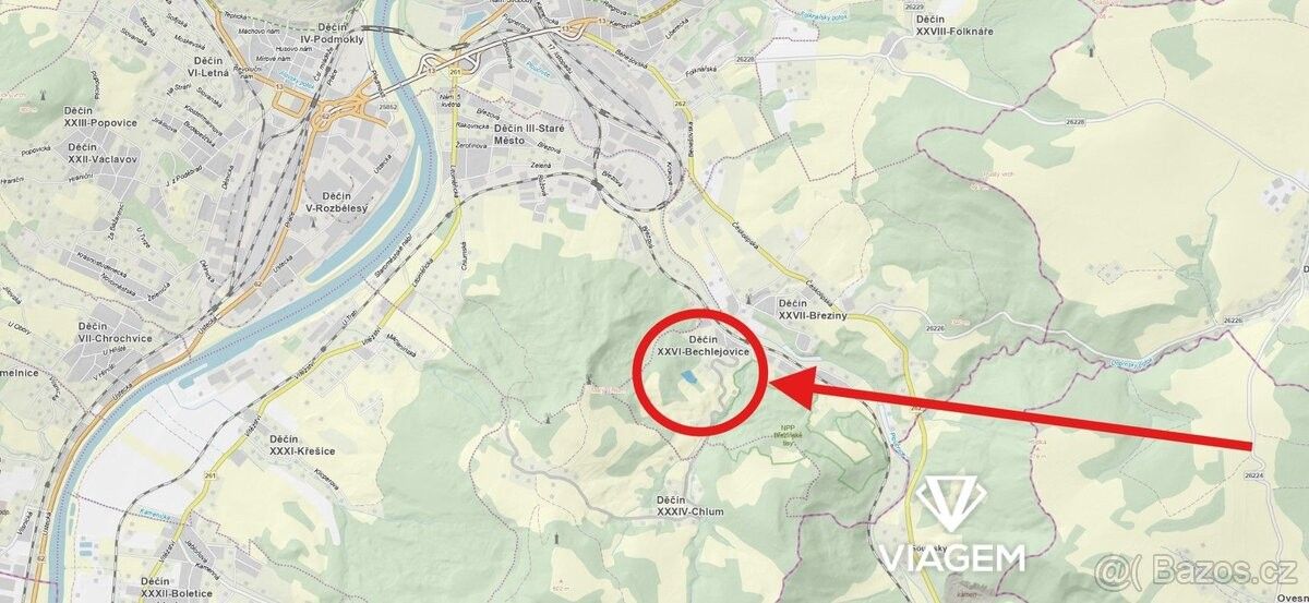 Prodej pozemek pro bydlení - Děčín, 405 02 - 2