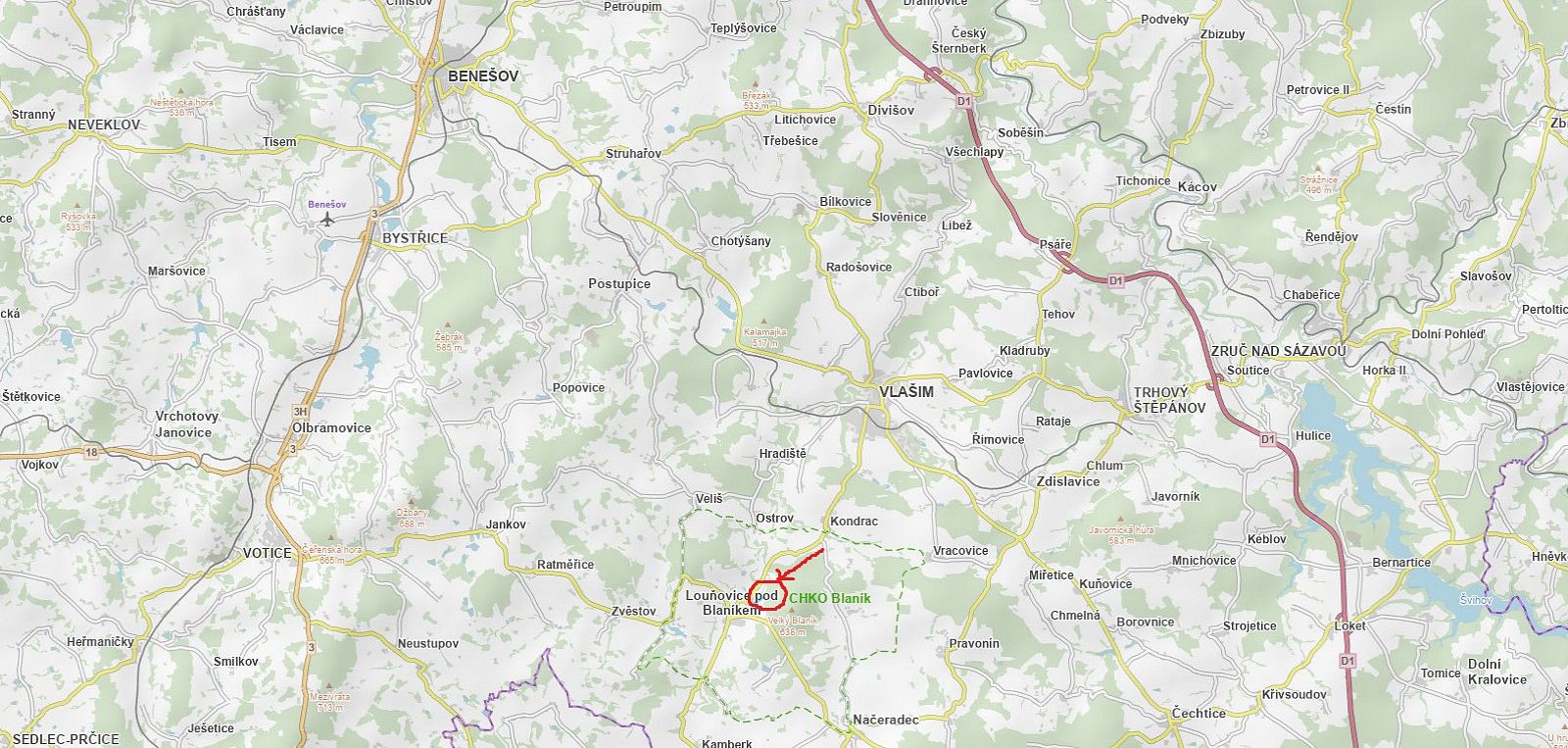Pozemek · Louňovice pod Blaníkem - Podomí, okres Benešov, Středočeský kraj - 4