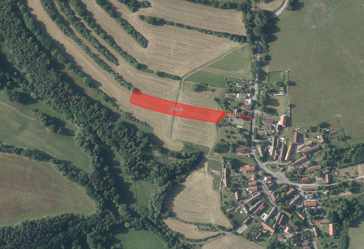 Zemědělské pozemky, Ostředek - Třemošnice, okres Benešov, Středočeský kraj - 1