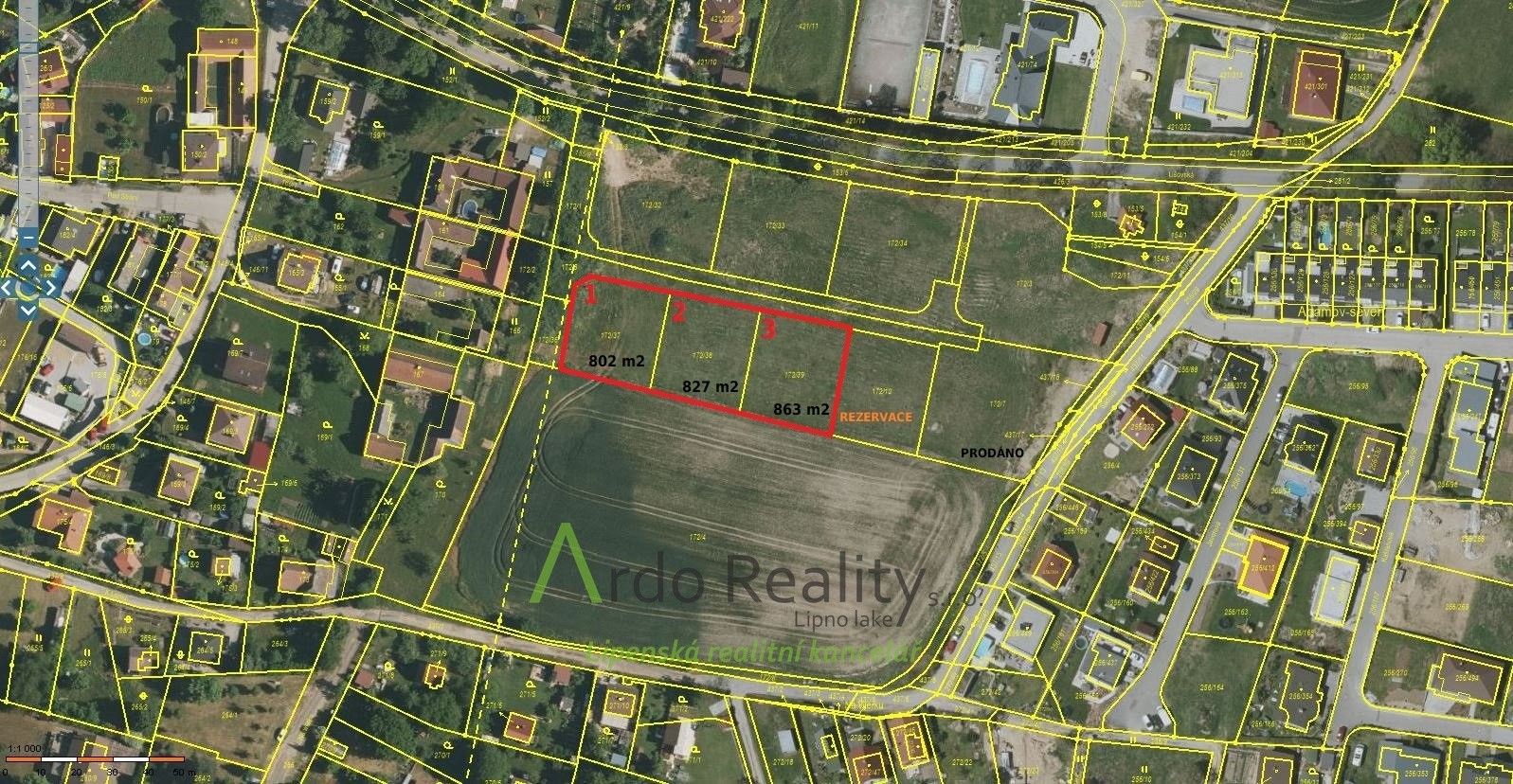 Prodej pozemek pro bydlení - Lišovská, Hůry, 802 m²
