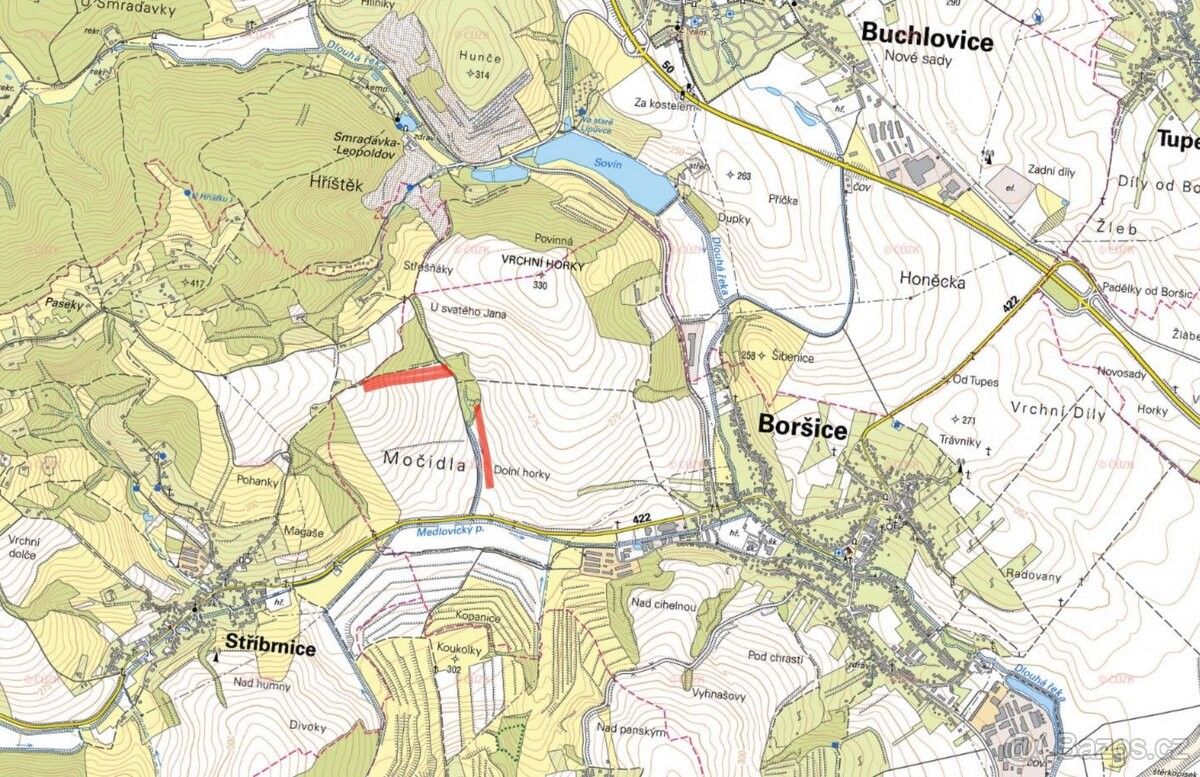 Prodej pozemek pro bydlení - Boršice u Buchlovic, 687 09