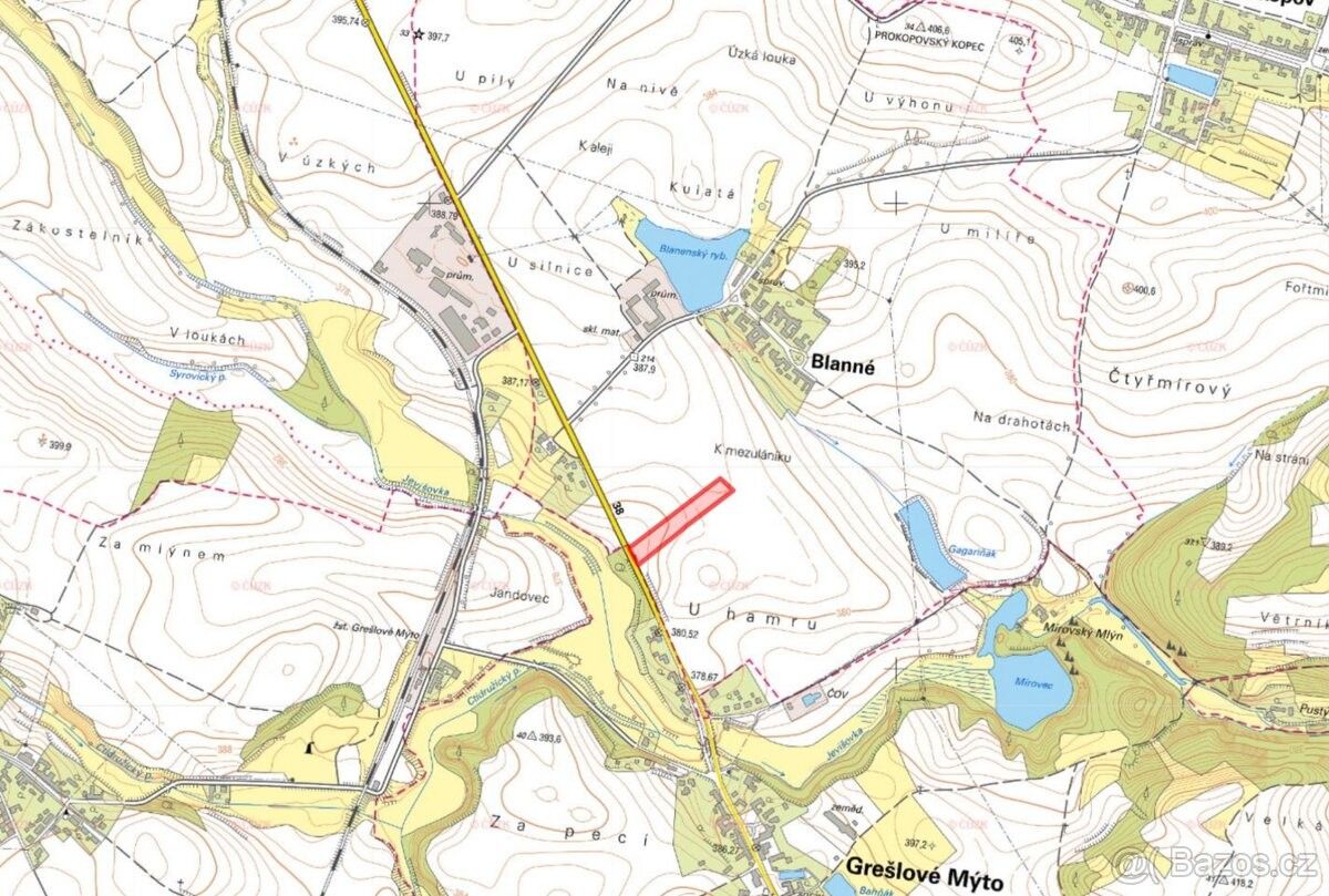 Prodej pozemek pro bydlení - Hostim, 671 54