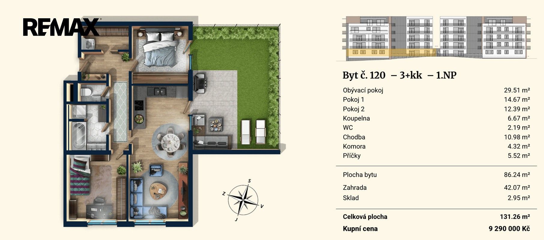 Prodej byt 3+kk - Plzeň - Severní Předměstí, okres Plzeň-město, Plzeňský kraj, 86 m² - 5