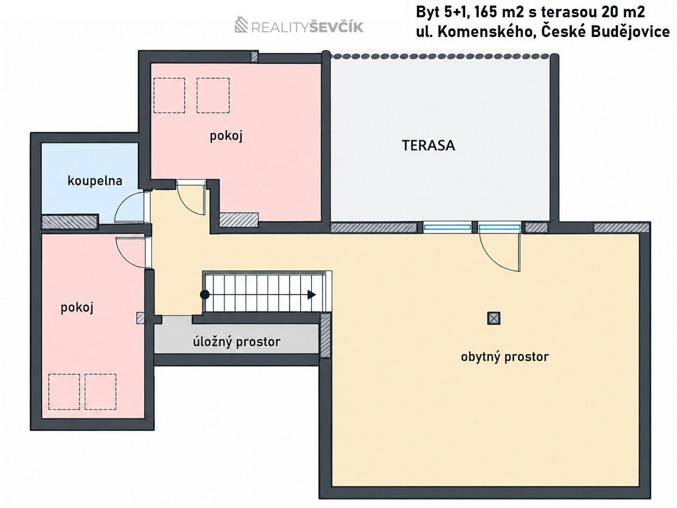 Byt 5+kk · 165 m² · České Budějovice - České Budějovice 7, Jihočeský kraj - 3