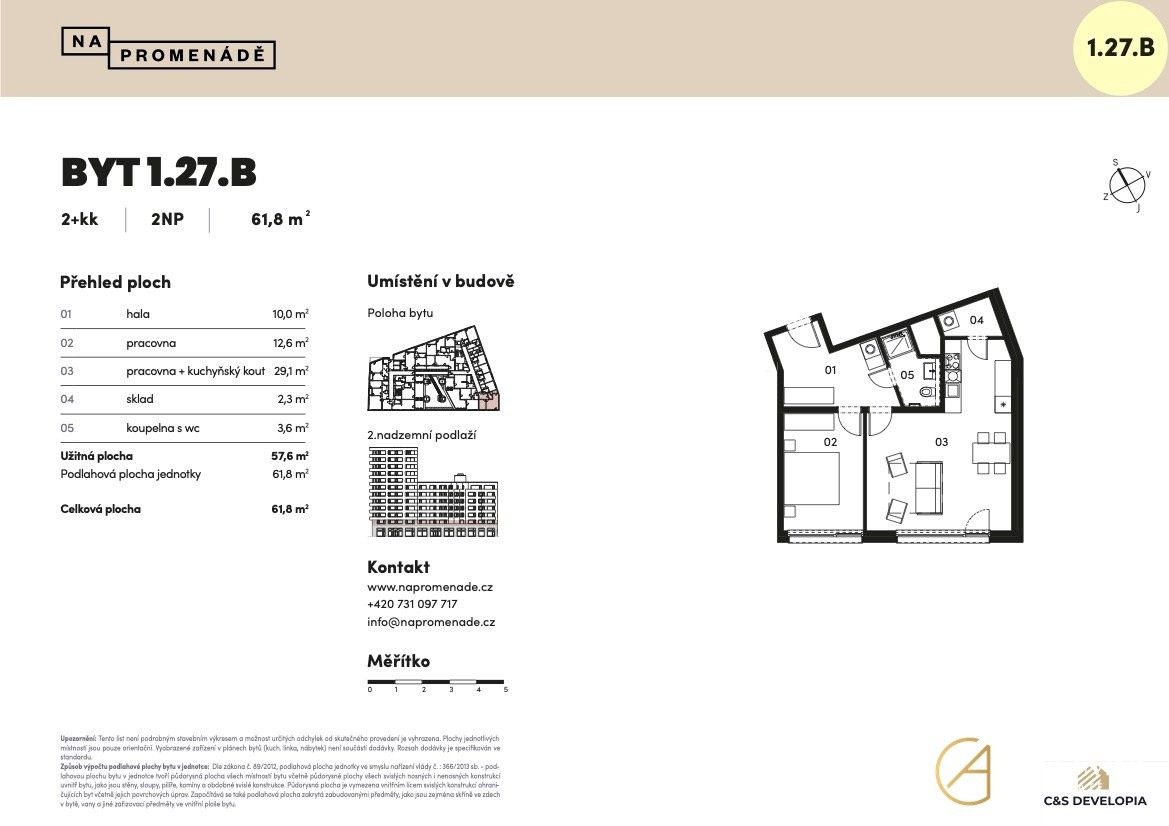 Prodej byt 2+kk - Brno Trnitá, 58 m² - 5