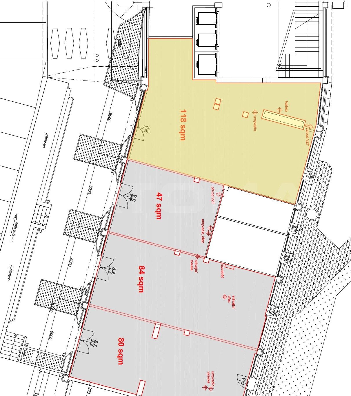Kancelář · 215 m² · Kubánské náměstí, Praha - 3