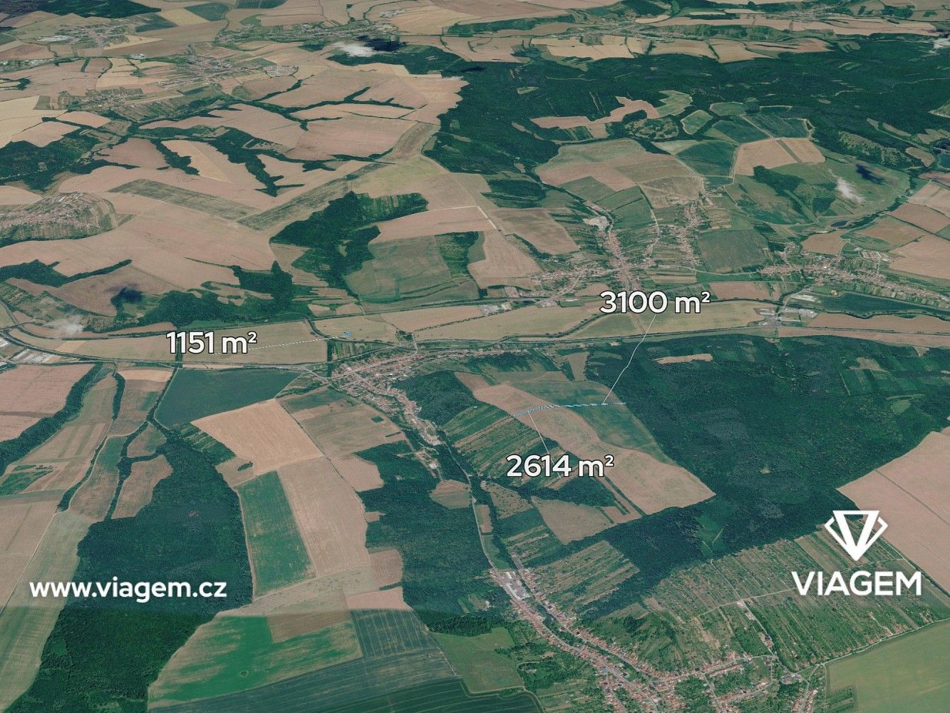 Zemědělské pozemky, Veletiny, okres Uherské Hradiště, Zlínský kraj