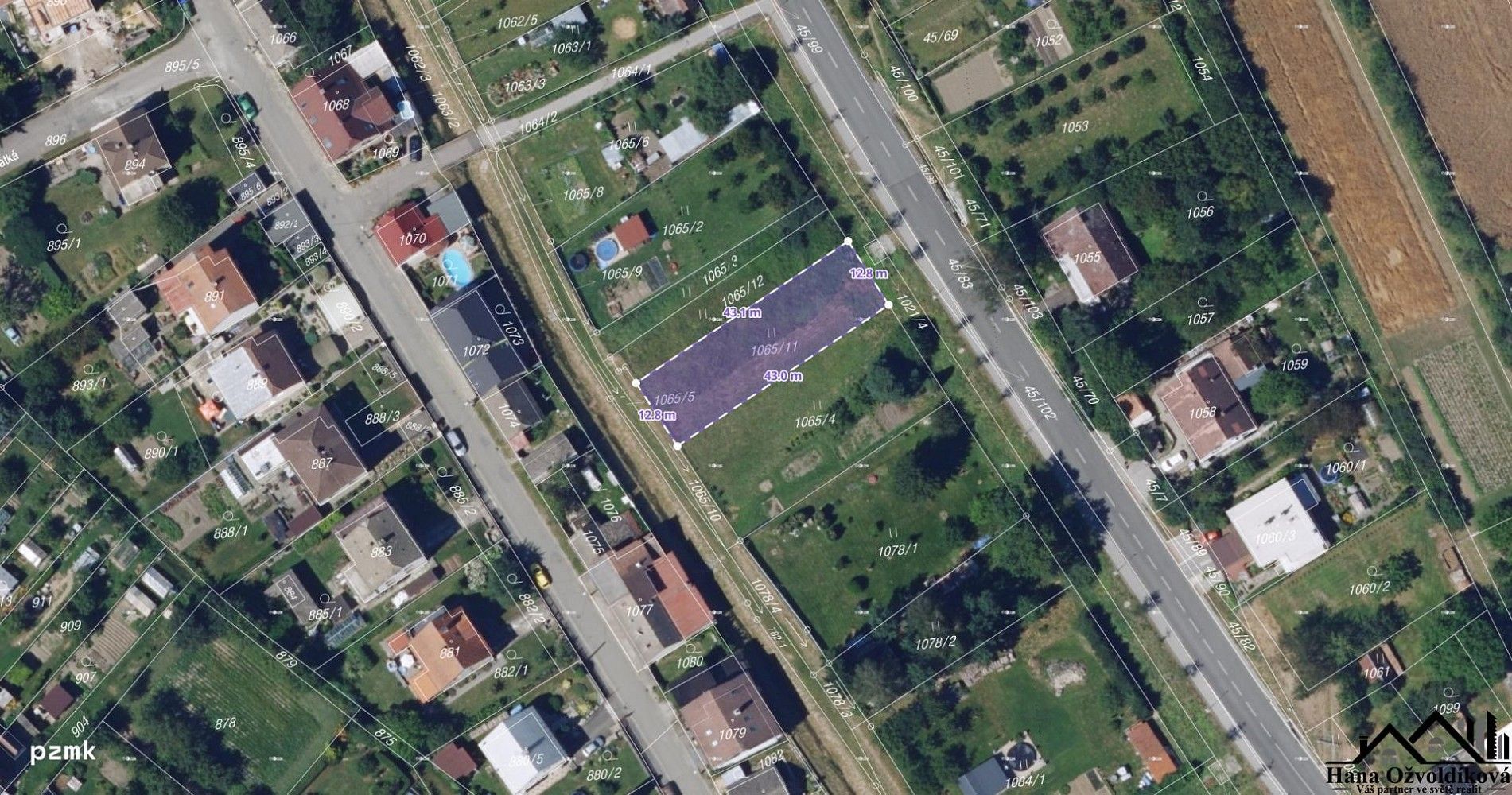Zahrada, 550 m²