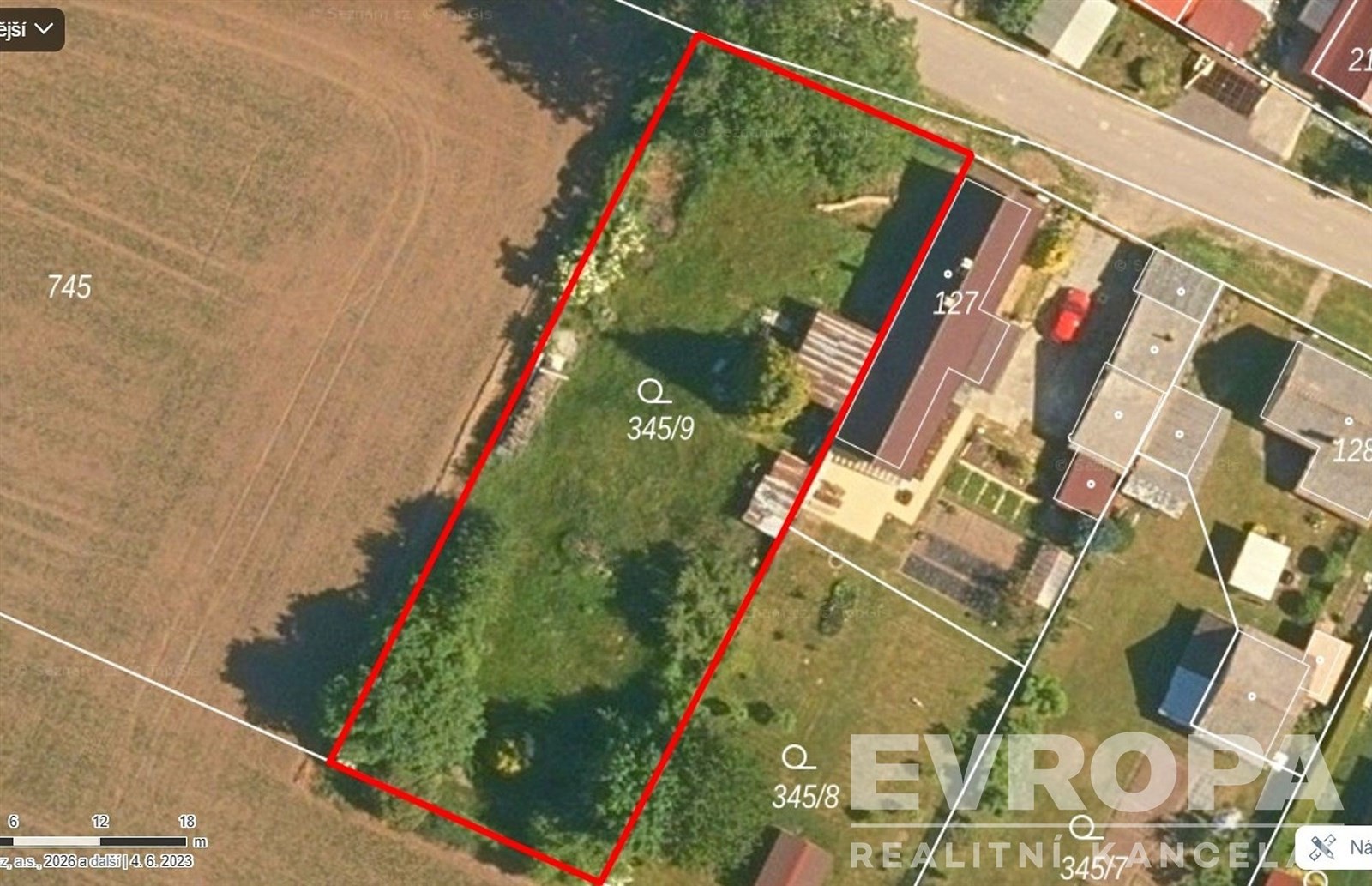 Pozemek pro bydlení, 1 168 m²