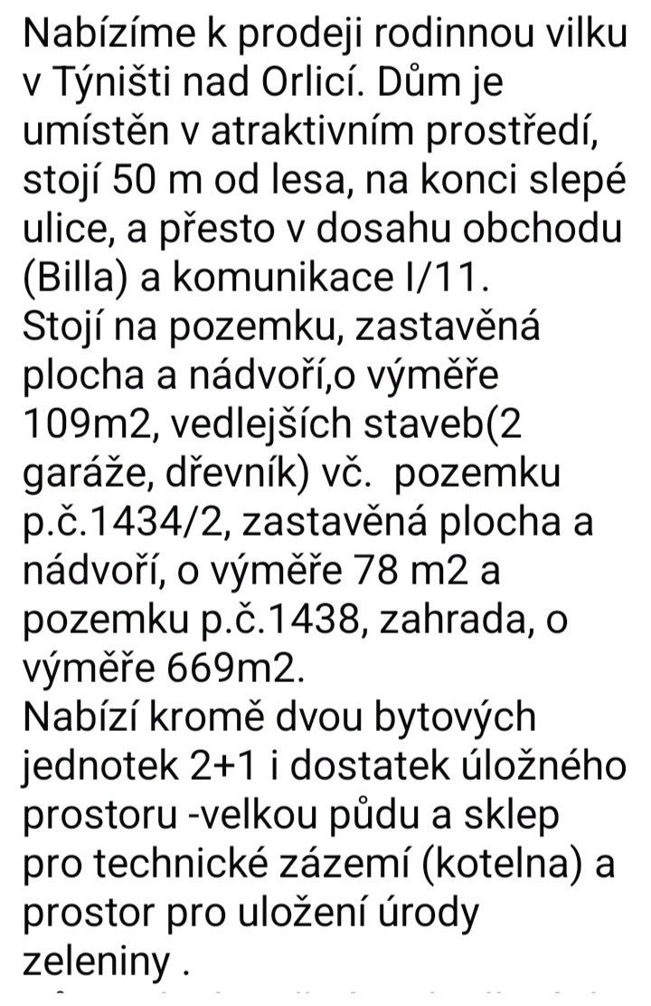 Rodinné domy, Třebechovice pod Orebem, 503 46 - 1