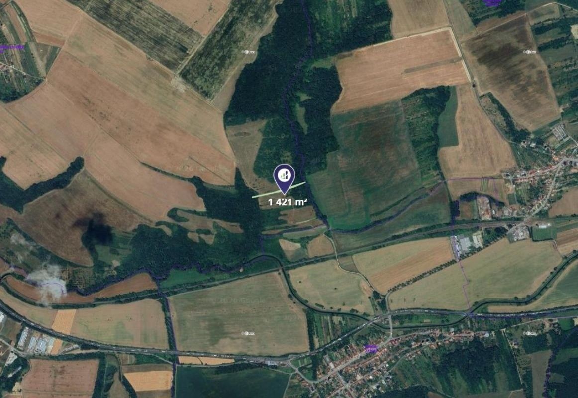 Prodej pozemek - Popovice, 1 421 m²
