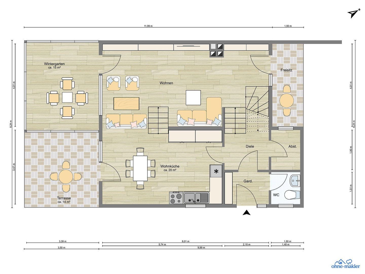 Rodinné domy, , Hessen, 138 m² - 1